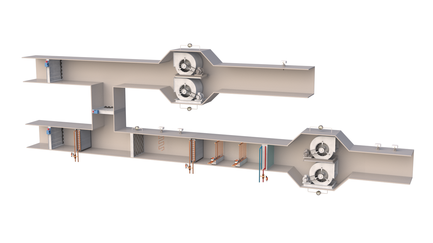 BMS graphics example: AHU variant 3